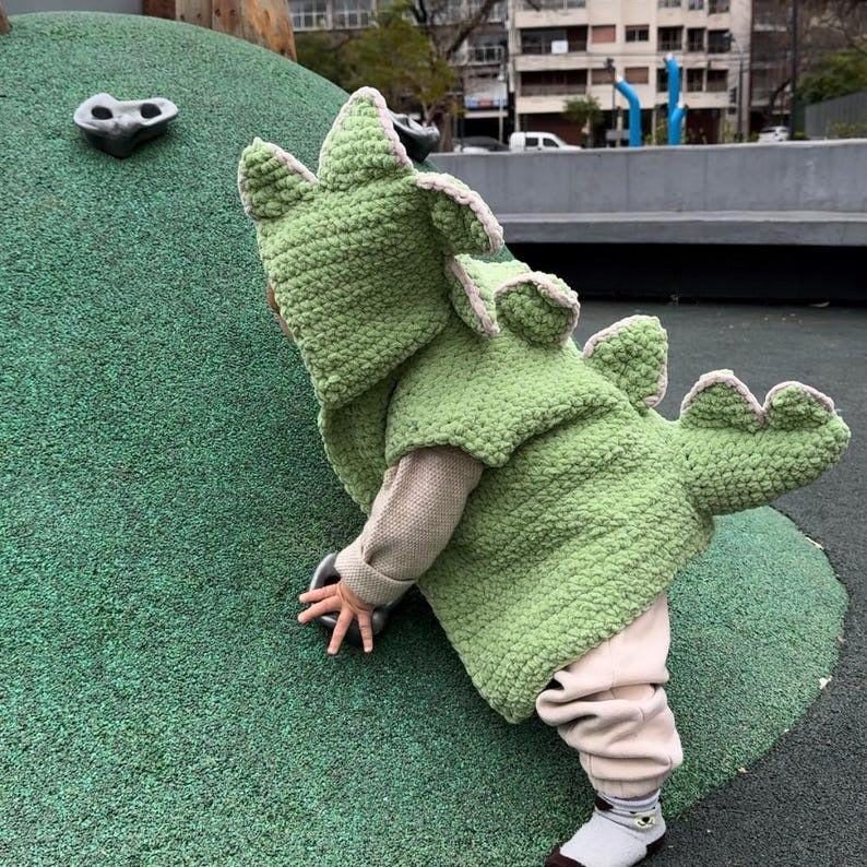 Little Dino Vest Crochet Pattern