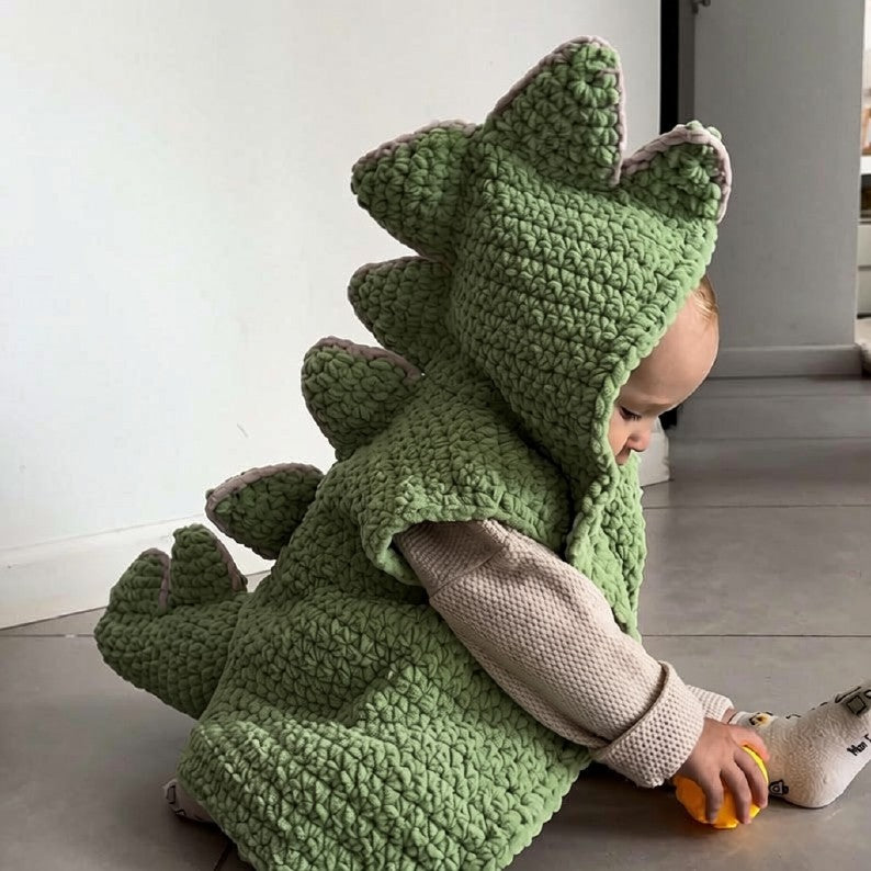 Little Dino Vest Crochet Pattern