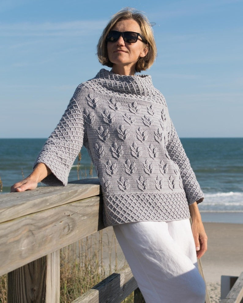 Silverleaf Sweater Crochet Pattern