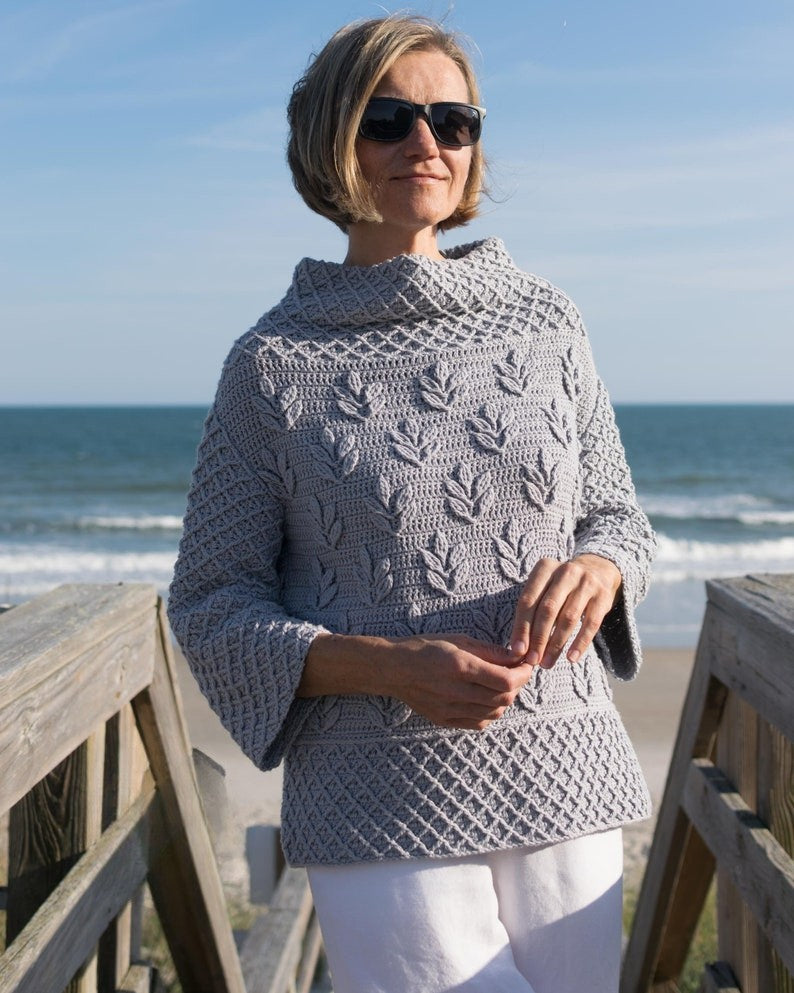 Silverleaf Sweater Crochet Pattern