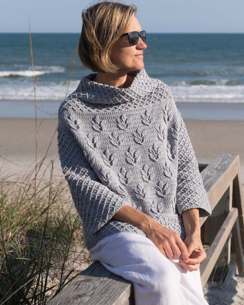 Silverleaf Sweater Crochet Pattern