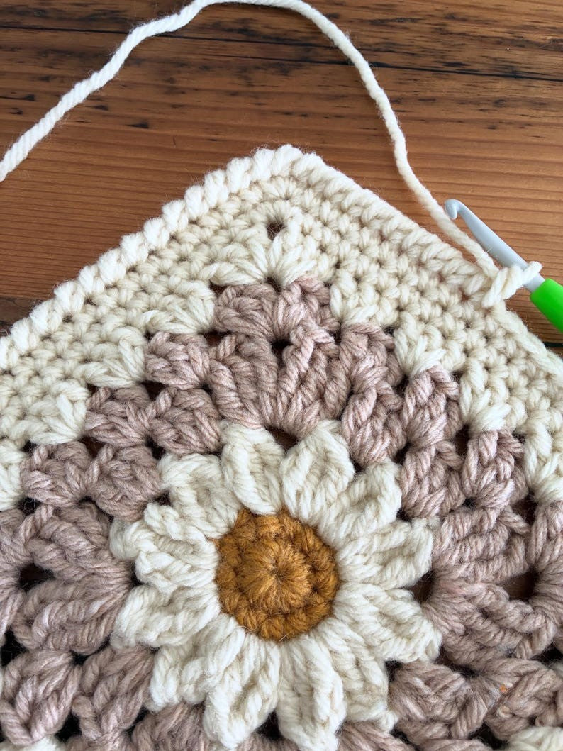 Bloom Square Blanket Crochet Pattern