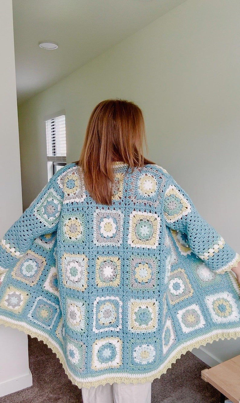 Patchwork Cardigan Crochet Pattern