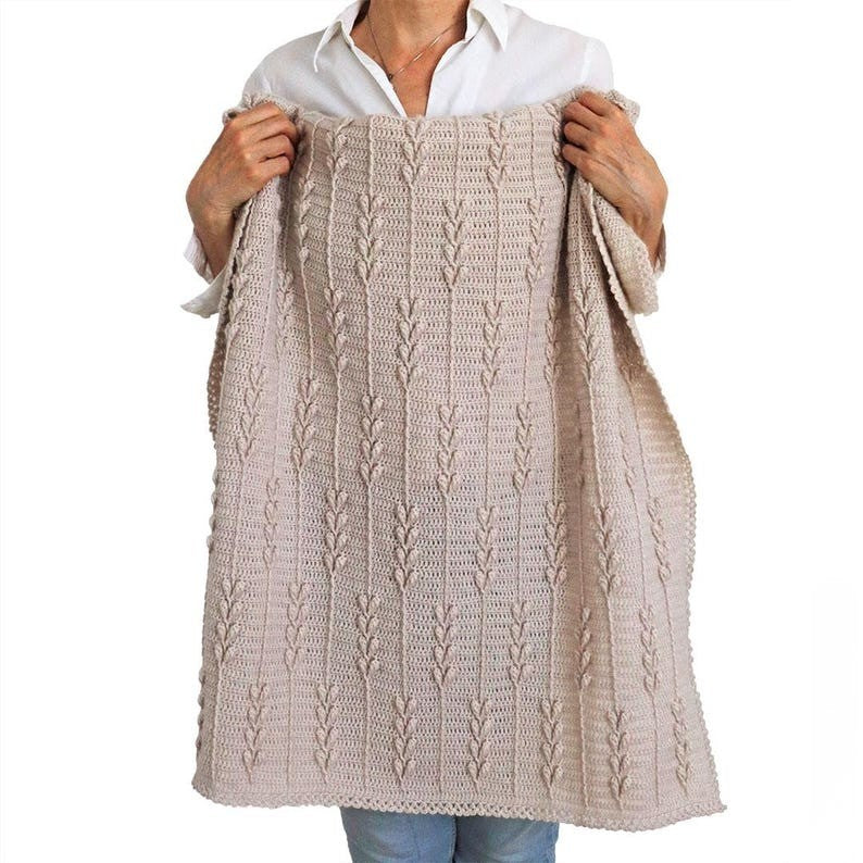 Whispering Vines Blanket Crochet Pattern