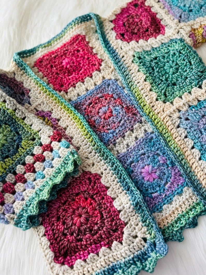 Patchwork Cardigan Crochet Pattern