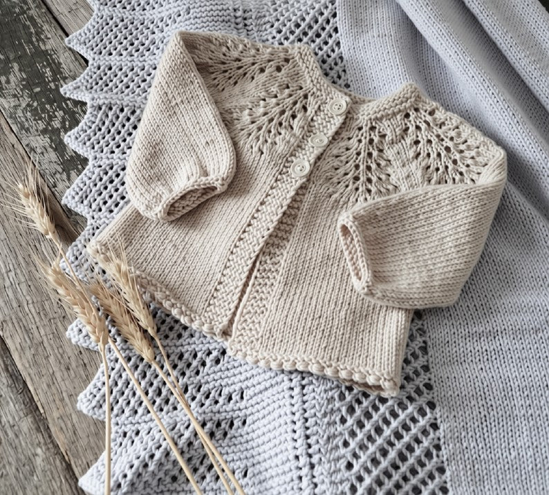 Elegant Baby Cardigan Knitting Pattern