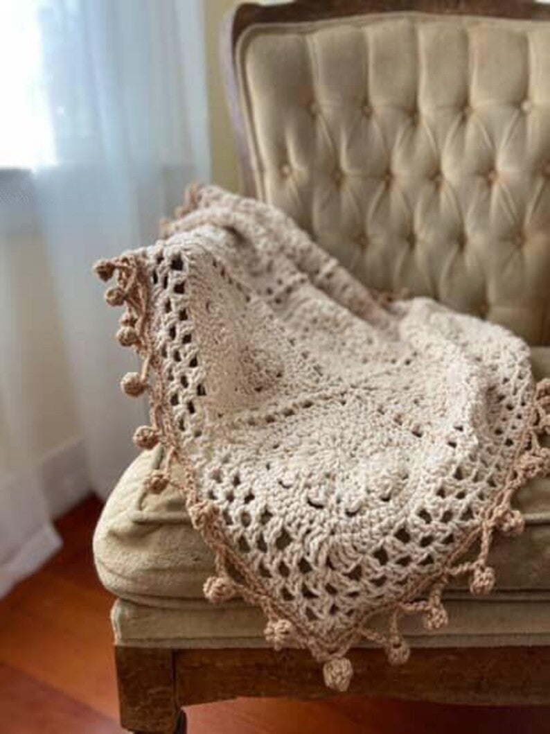 Colorful Square Blanket Crochet Pattern