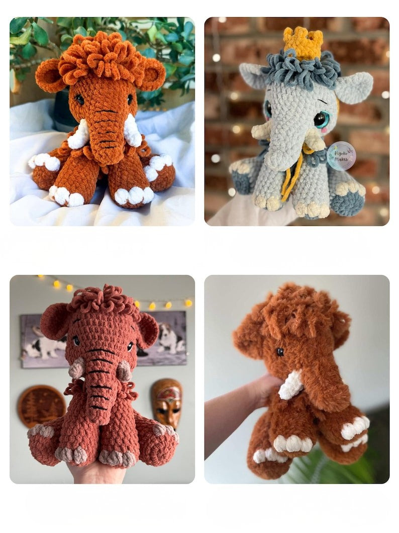 Fluffy Mammoth Crochet Pattern