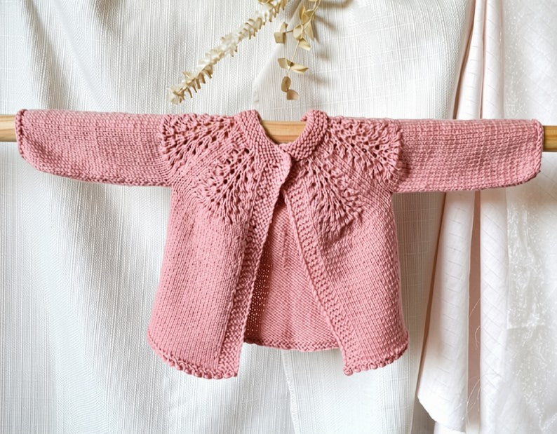 Elegant Baby Cardigan Knitting Pattern