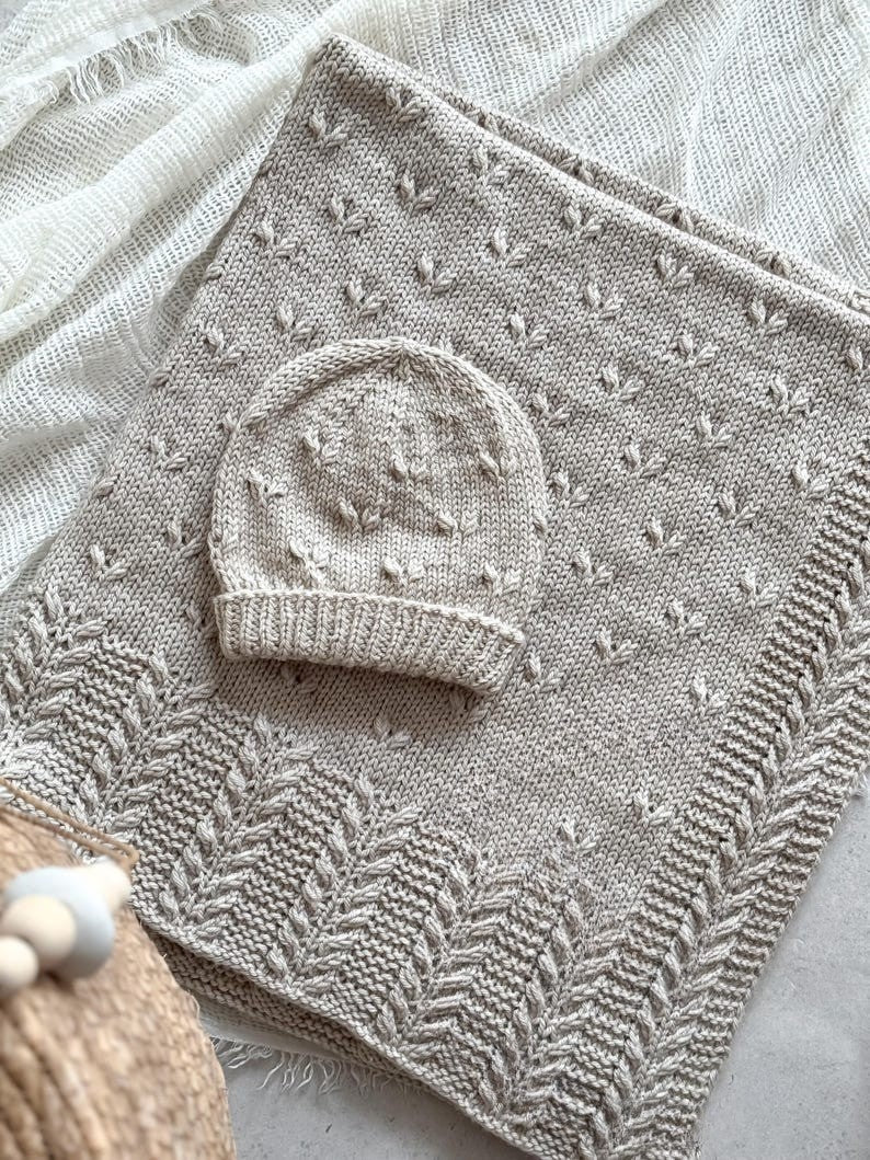 Wheatbloom Blanket Knitting Pattern