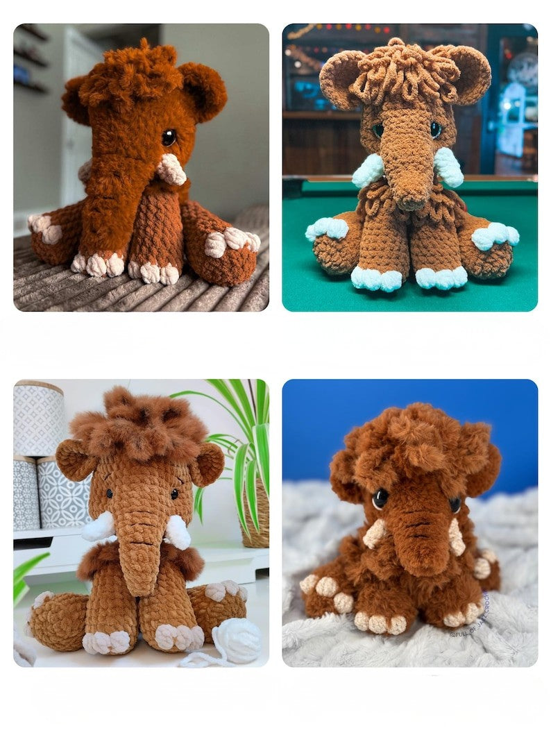 Fluffy Mammoth Crochet Pattern