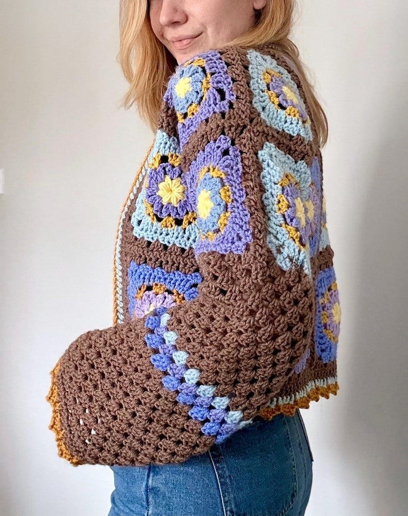 Patchwork Cardigan Crochet Pattern