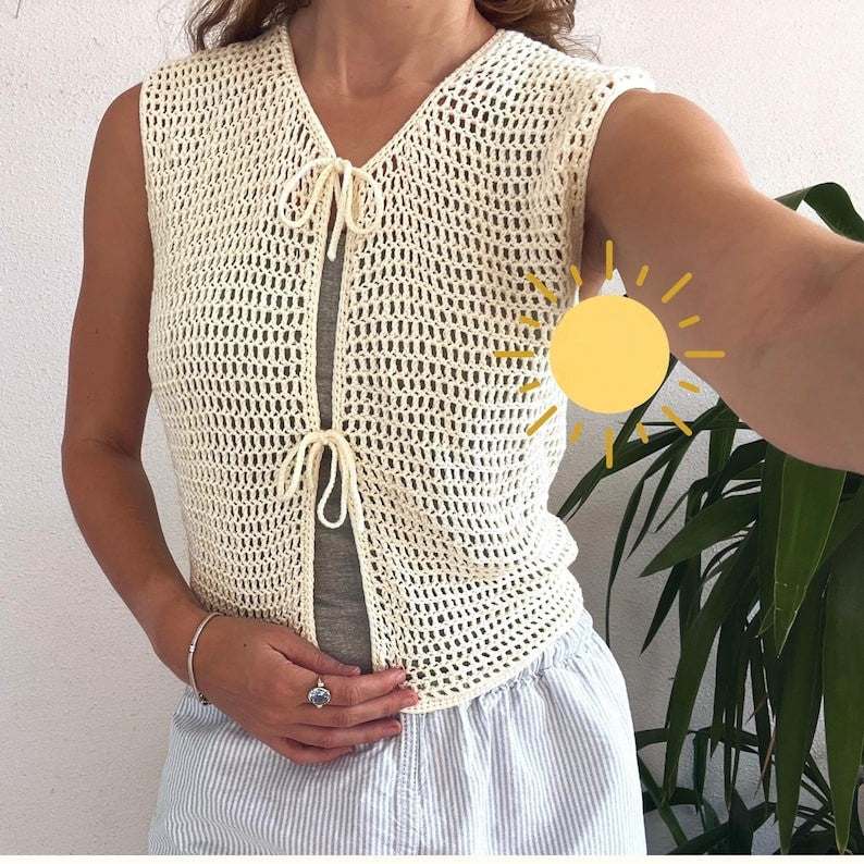 Fernveil Vest Crochet Pattern