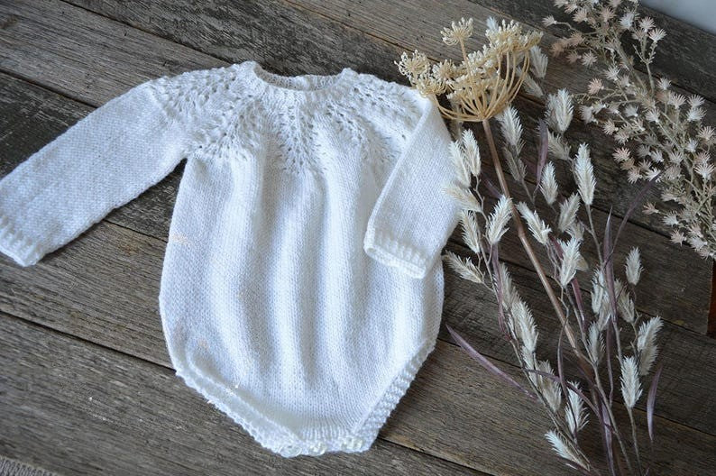 Angel Romper Knitting Pattern