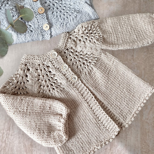 Elegant Baby Cardigan Knitting Pattern