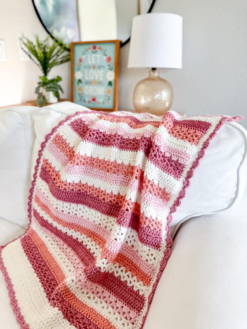 Berry Breeze Blanket Crochet Pattern
