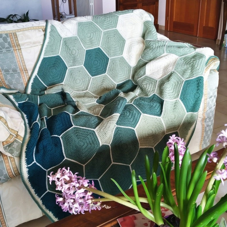 Seaglass Blanket Crochet Pattern