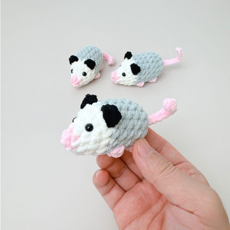 Possum Family Crochet Pattern