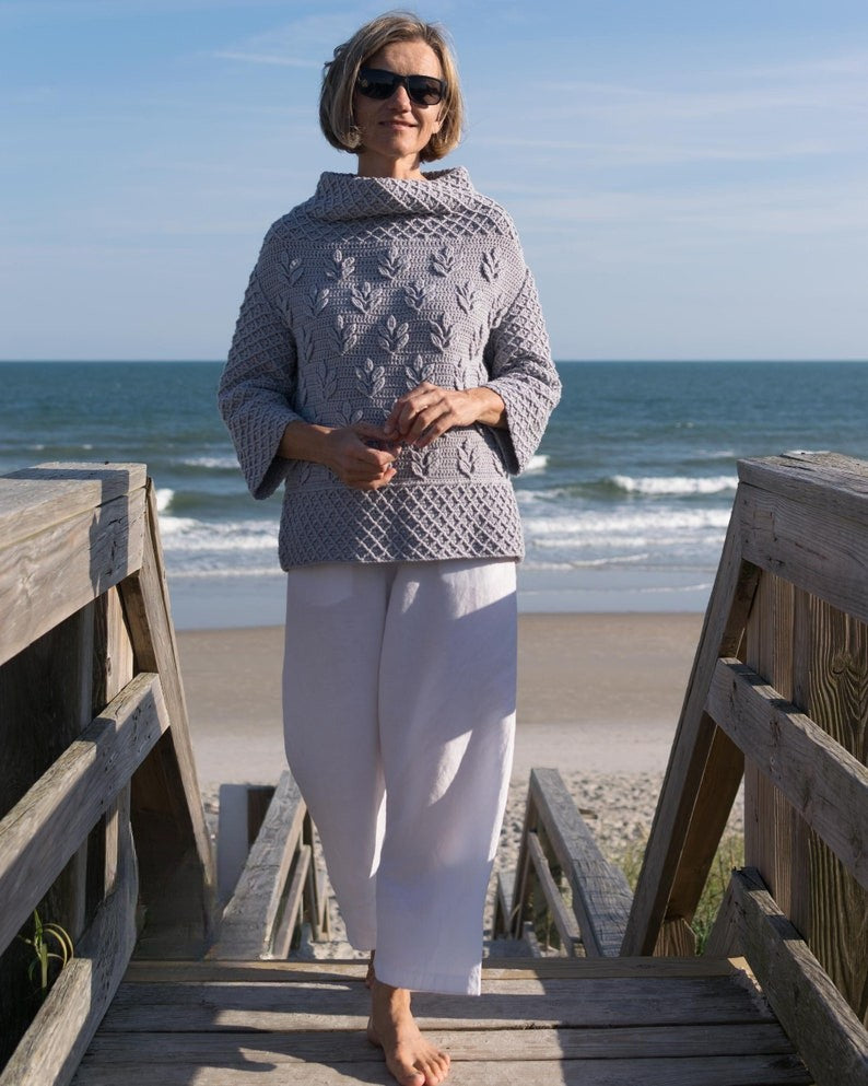 Silverleaf Sweater Crochet Pattern