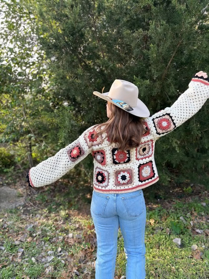 Patchwork Cardigan Crochet Pattern