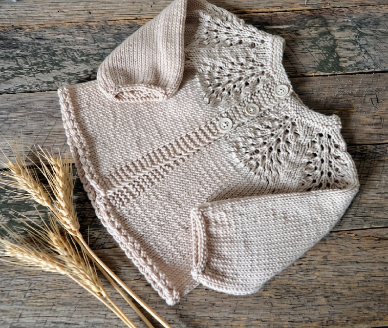 Elegant Baby Cardigan Knitting Pattern