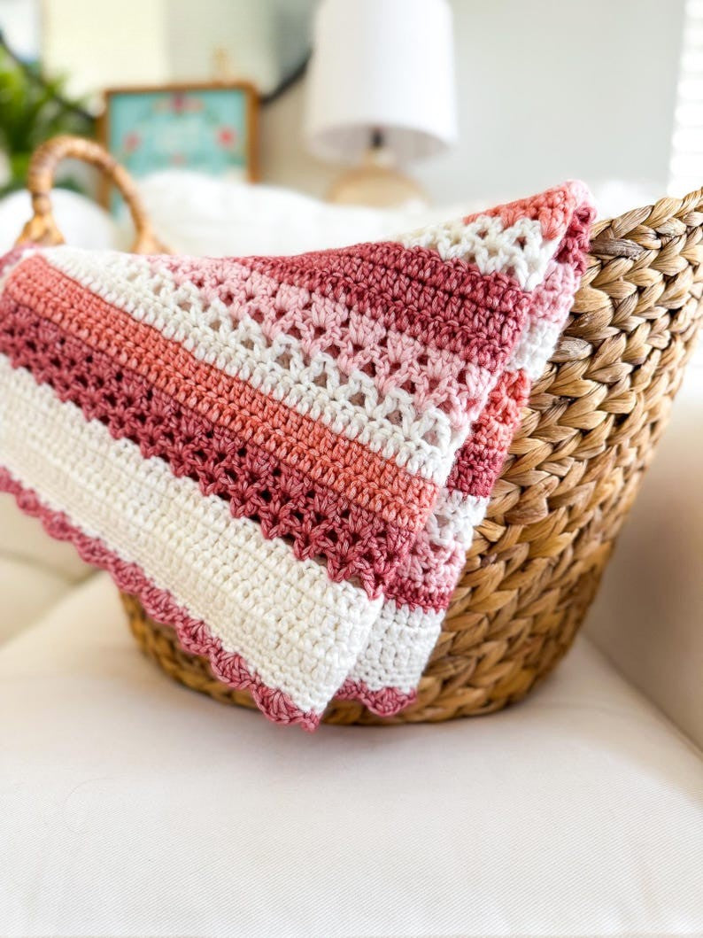 Berry Breeze Blanket Crochet Pattern