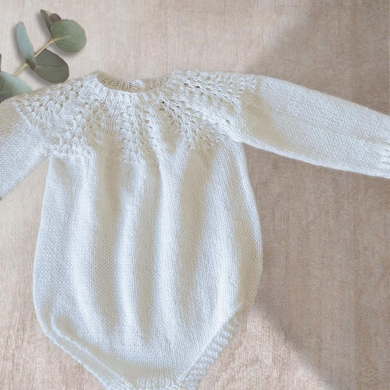 Angel Romper Knitting Pattern