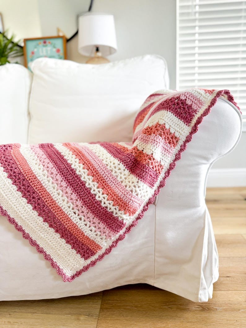 Berry Breeze Blanket Crochet Pattern