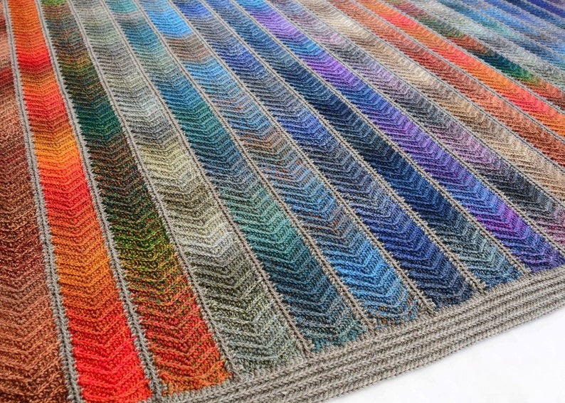 Colorwave Blanket Crochet Pattern
