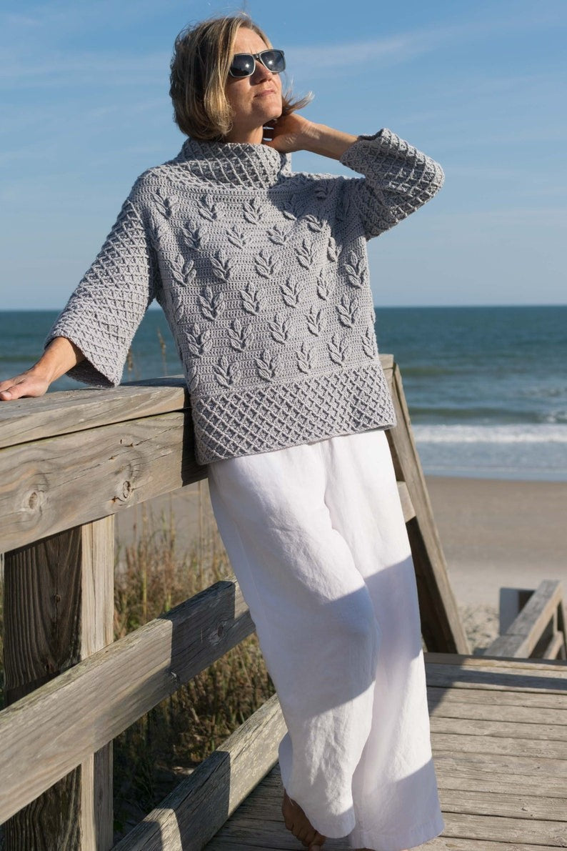 Silverleaf Sweater Crochet Pattern
