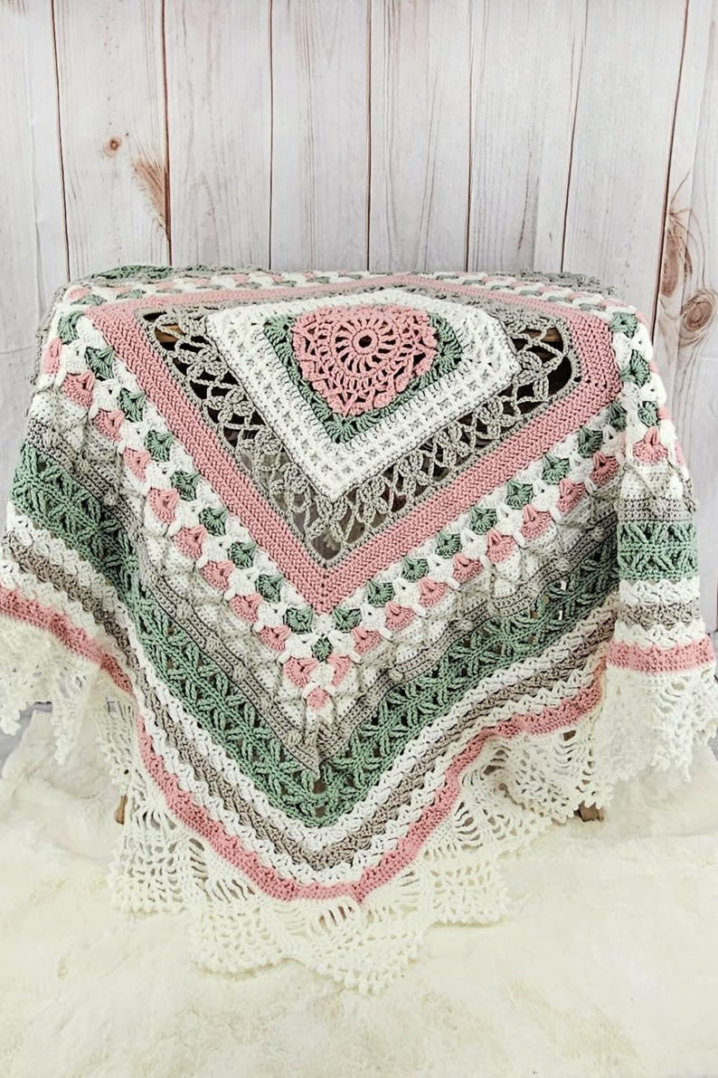 Roseveil Blanket Crochet Pattern