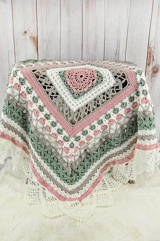 Roseveil Blanket Crochet Pattern