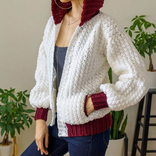 Winter Hooded Jacket Crochet Pattern