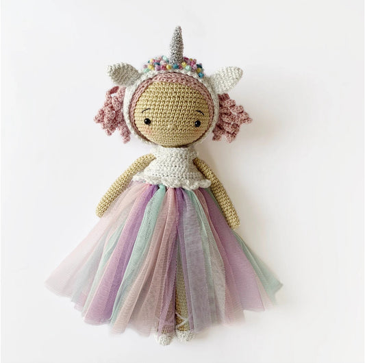 Pearl Unicorn Girl Crochet Pattern