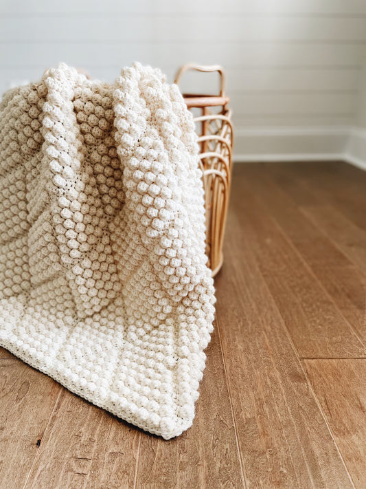 Pebble Diamond Blanket Crochet Pattern