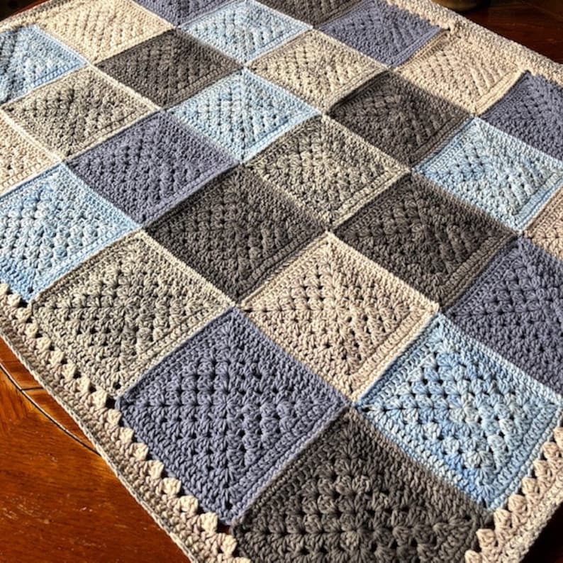 Unity Squares Blanket Crochet Pattern