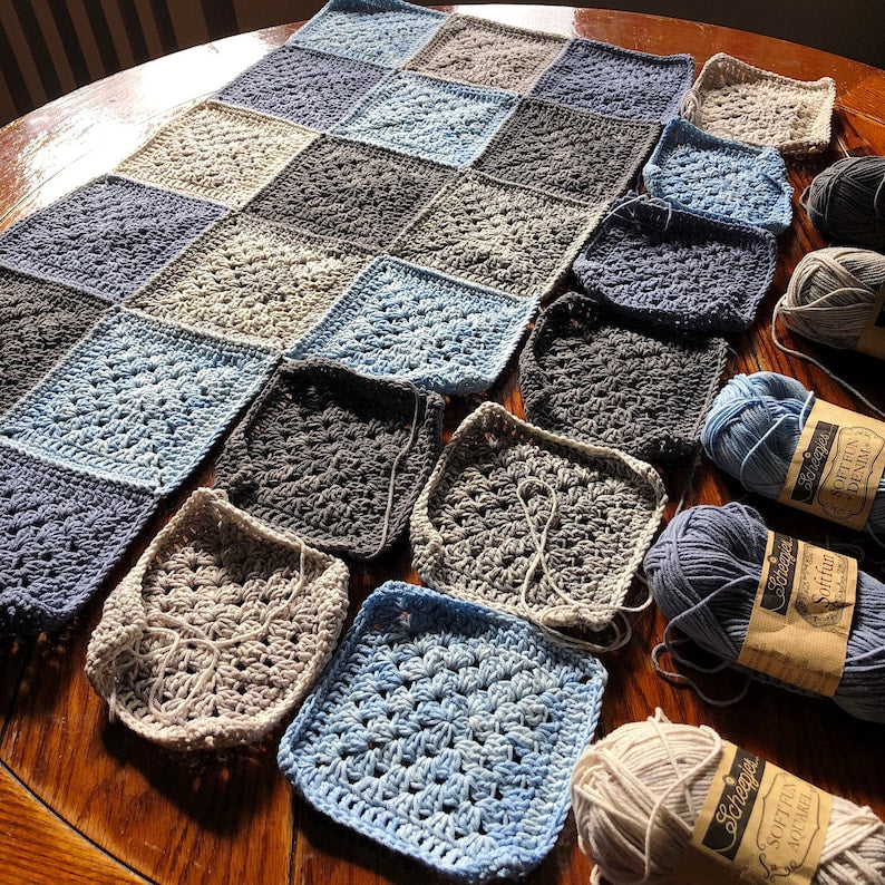 Unity Squares Blanket Crochet Pattern