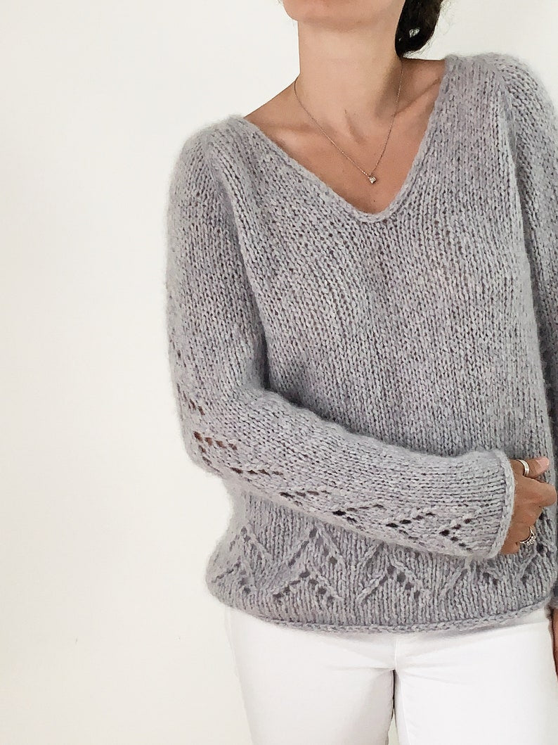 Mistvale Sweater Knitting Pattern