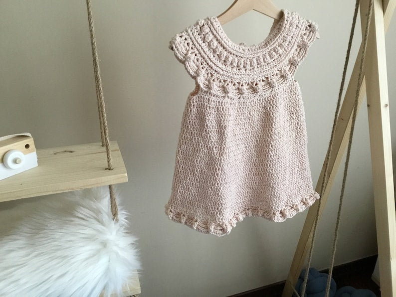 Moonpetal Baby Dress Crochet Pattern