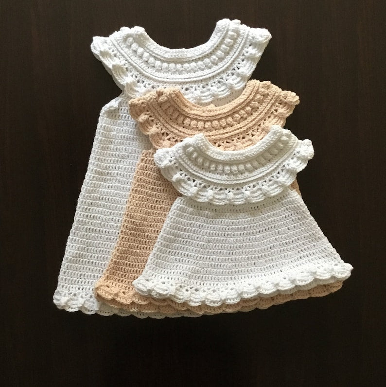Moonpetal Baby Dress Crochet Pattern
