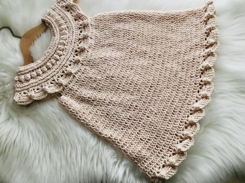 Moonpetal Baby Dress Crochet Pattern