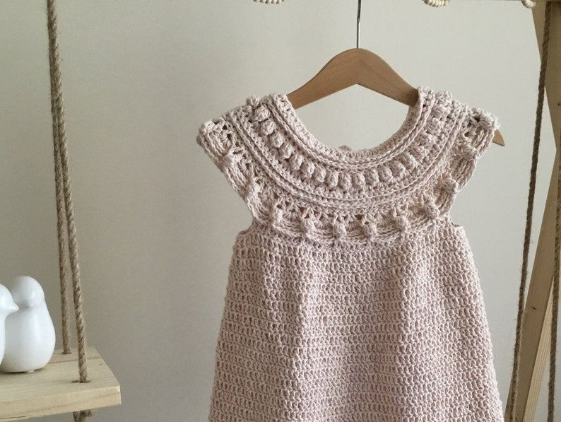 Moonpetal Baby Dress Crochet Pattern