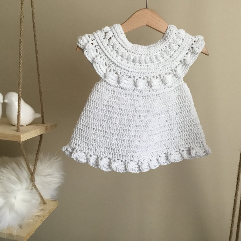 Moonpetal Baby Dress Crochet Pattern