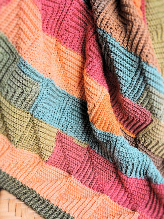 Painted Throw Crochet Pattern
