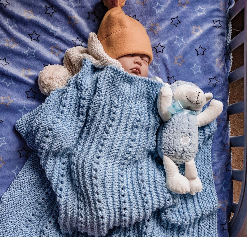Modern Nest Blanket Knitting Pattern