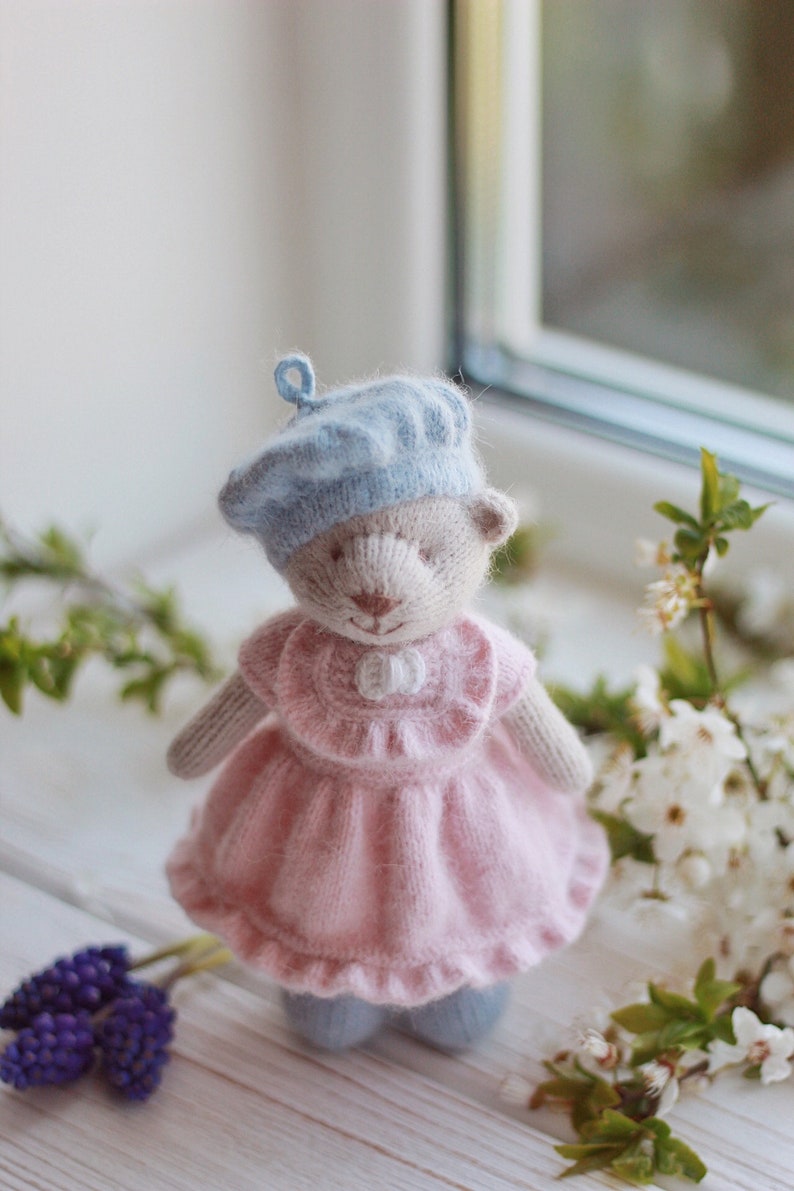 Rosy Bear Knitting Pattern