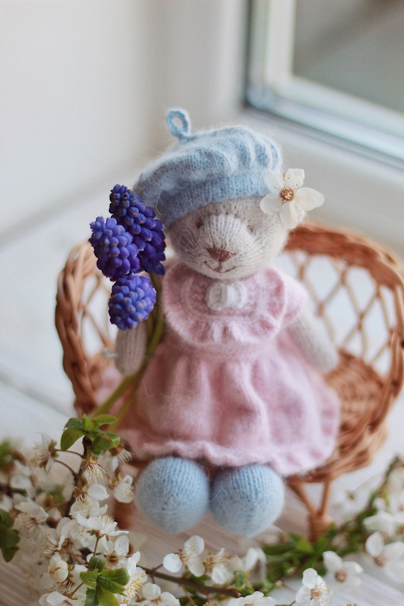 Rosy Bear Knitting Pattern