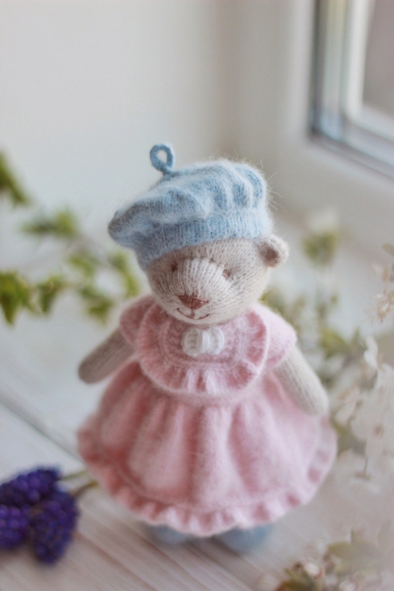 Rosy Bear Knitting Pattern