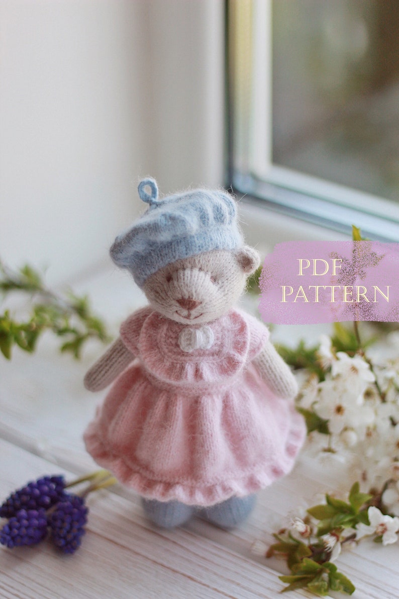 Rosy Bear Knitting Pattern
