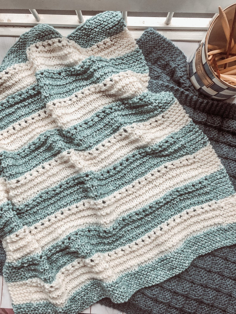 Modern Nest Blanket Knitting Pattern